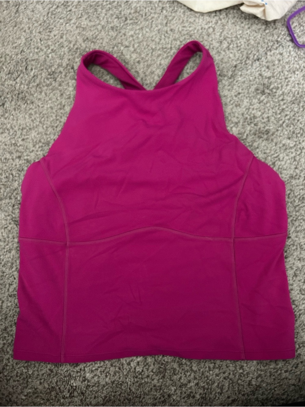 lululemon athletica Magenta High-Neck Crop Tank